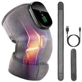 3-In-1 Heated Knee Massager Shoulder Heating Pads Elbow Brace withÿ3 Level Vibration and Heating Modes for Pain Stress Relief