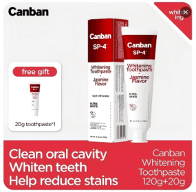 Canban Whitening Toothpaste-Jasmine Flavor-120g