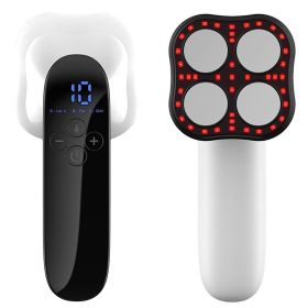Body Shaping Machine Cordless Cellulite Massager Skin Tightening Device with 3 Modes 10 Levels Heating Function 15Mins Auto-off for Belly Waist Butt A