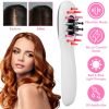 Electric Scalp Massage Comb MicrocurrentÿHair Brush Handheld Head Scratcher Massager Hair Oil Applicator with Vibration Micro-Current Mode Red & Blue