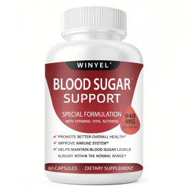WINYEL Blood Sugar Complex Pure Premium Supplement - Supports Healthy Blood Sugar Already Within Normal Range Natural With Cinnamon, Bitter Melon, Chr