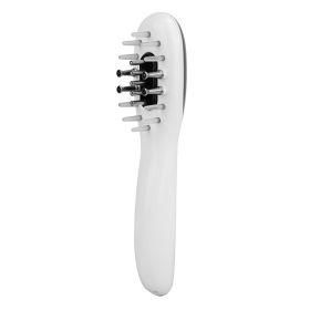 Electric Scalp Massage Comb MicrocurrentÿHair Brush Handheld Head Scratcher Massager Hair Oil Applicator with Vibration Micro-Current Mode Red & Blue
