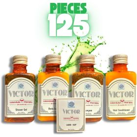 Roomsium Victor, Goji Berry Scented, Travel Size Toiletries Set For Hosts, Homes, Hotels, SPAs, Gift Shops