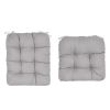 Rocking Chair Cushion 2 Pieces Back Seat Sets with Non-Slip Ties Polyester Fiber Filling 
Comfortable for Indoor Home Office Car