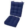2Pcs Rocking Chair Cushion Upper And Lower Back And Seat Sets with Non-Slip Ties Polyester Fiber Filling Comfortable for Indoor Home Office Car