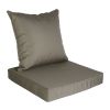 Outdoor Seat Cushion Set Waterproof Patio Furniture Cushion and Back Pillow Fade Resistant Deep Seat Set Chair Pad with Removable Cover for Chair Sofa