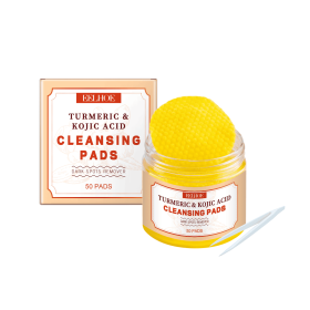 EELHOE Turmeric Exfoliating Cleansing Pad Repairs And Nourishes The Delicate Skin Of The Face, Gently Cleanses And Purifies (Option: 3pcs)
