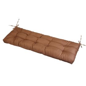 Bench Seat Cushion For Indoor Outdoor Furniture Non Slip Long Chair Cushion with Ties Strap Waterproof Swing Cushion 51.18x19.68IN For Garden Patio Ba (Option: Waterproof 10 Coffee)
