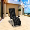 66.92x22.04in Thickened Chaise Lounger Cushion Recliner Rocking Chair Sofa Mat Deck Chair Cushion