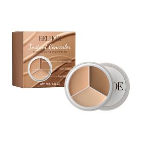 EELHOE Concealer Covers Facial Imperfections Such As Tear Troughs, Dark Circles, And Blemishes To Create A Clear And Natural Makeup Look. (Option: 3pcs)