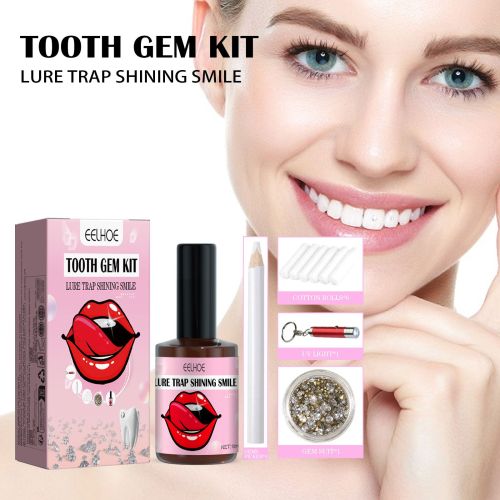 Tooth Gem Kit - Complete Teeth Gems Kit For DIY Tooth Decoration With Glue, Light, And Assorted Gems Perfect For Personalizing Your Smile, Tooth
